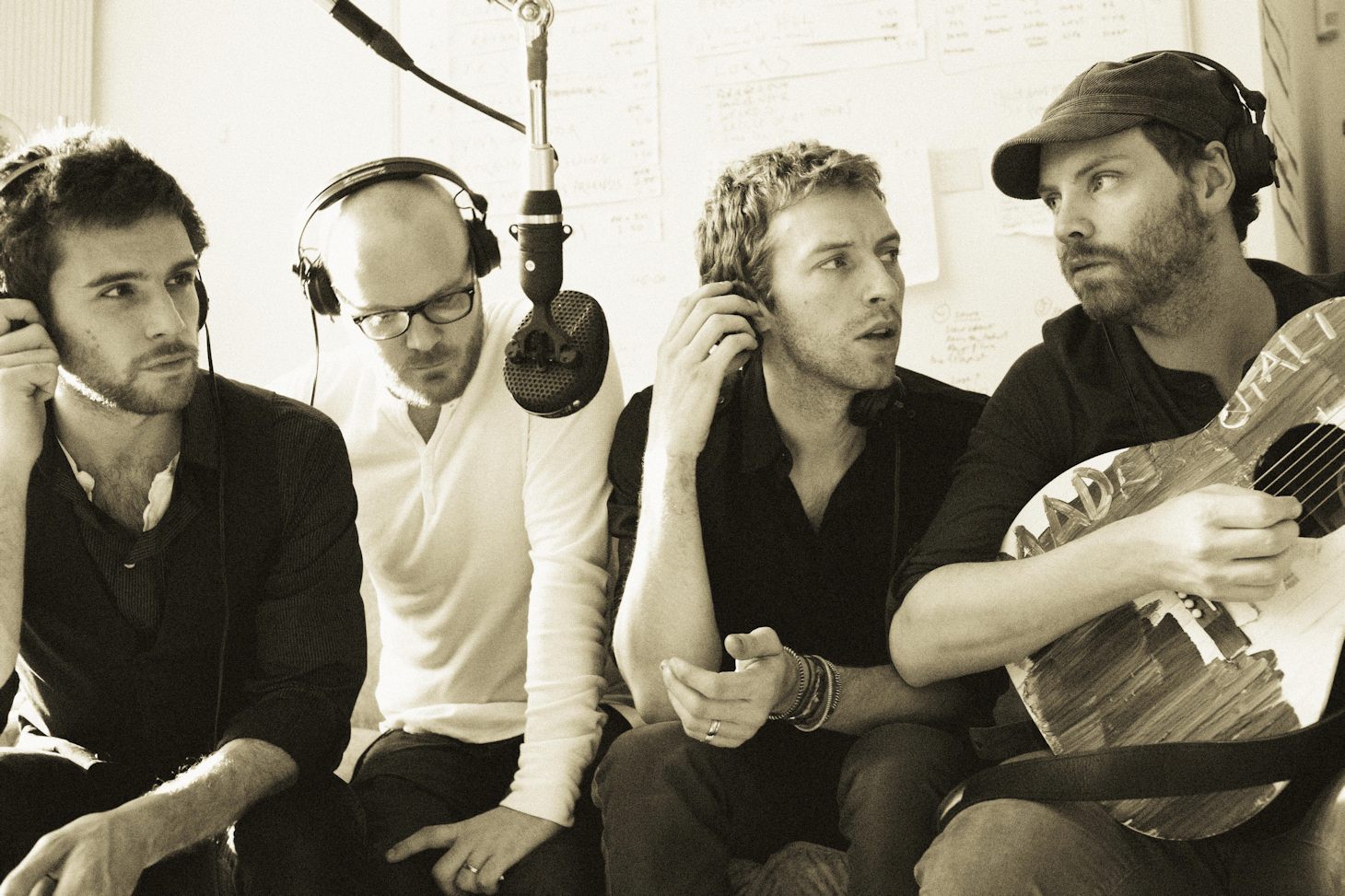 Coldplaying on X: Will Champion and Guy Berryman during a Viva La Vida  recording session at The Bakery in 2007